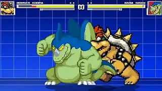 Bowser Vs Giran Bara Battle